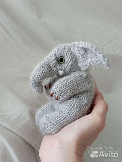 Мини игрушки вязаные (слон, собачка, пингвин)