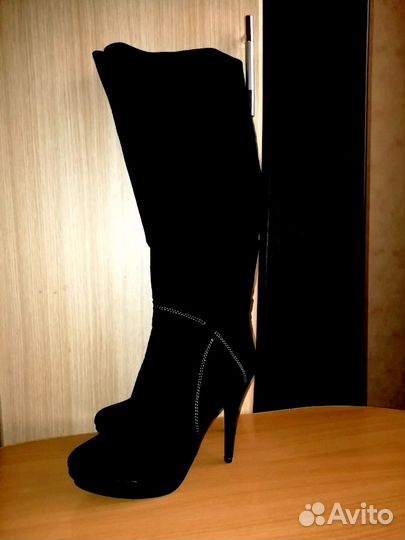 Замшевые Сапоги