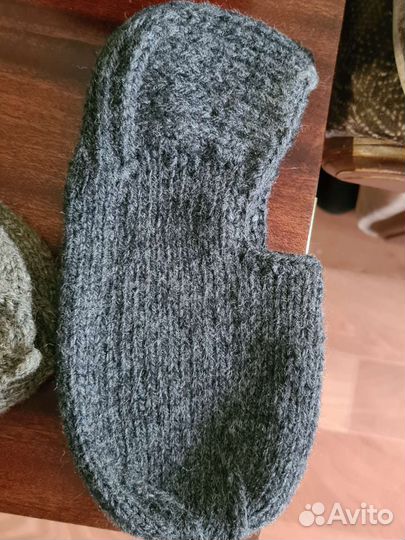 Носки и следки ручной вязки шерстяные