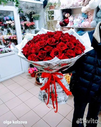 Цветы 25,51,101 Роза
