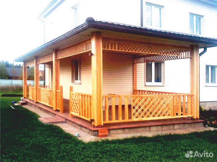 Пристройка к дому, терасса, веранда под ключ