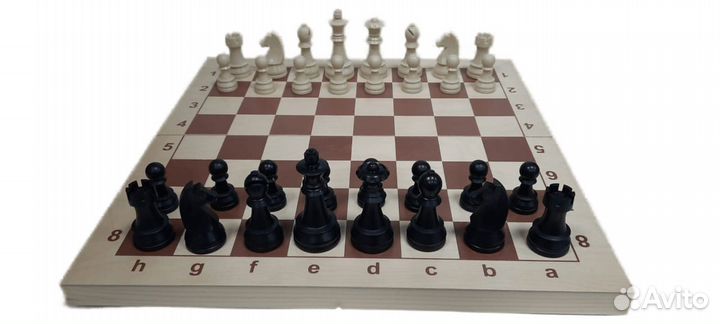 Шахматы из ABS-пластика с утяжелит. с доской 47 см