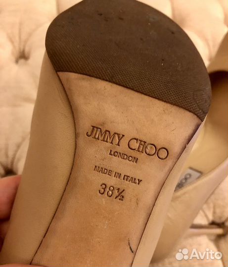 Туфли jimmy choo 38 оригинал бежевые