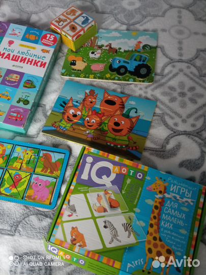 Развивающие игрушки книжки пазлы пакетом