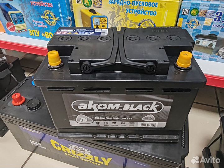 Аккумулятор Аком black 70 ач 720A Renault