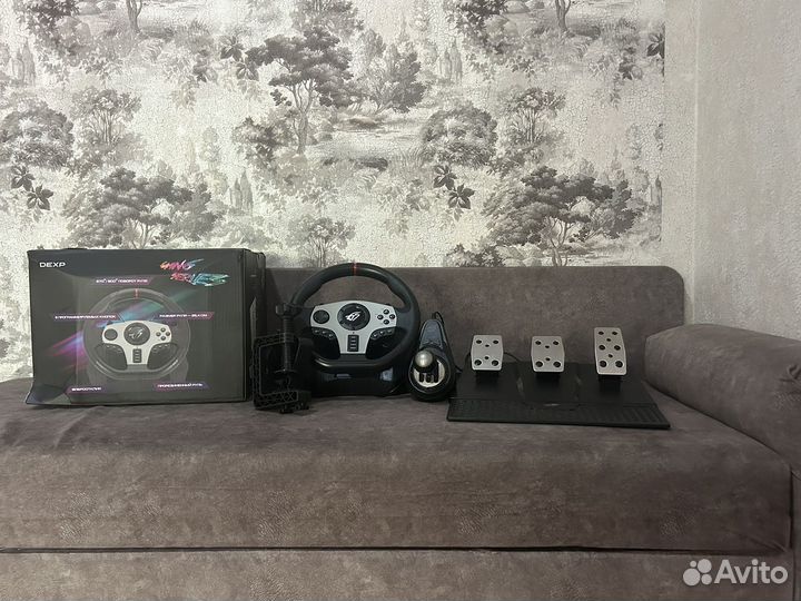 Игровой руль dexp wheelman pro gt