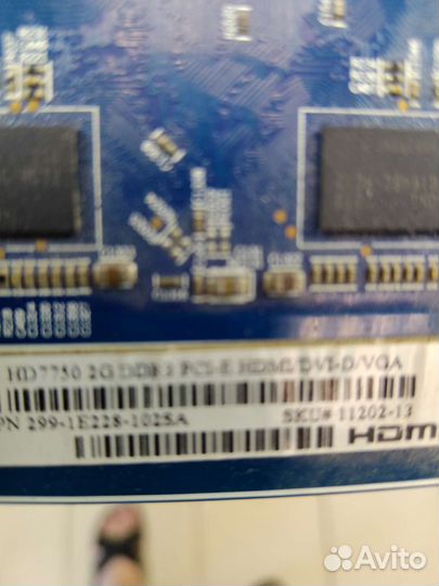 Видеокарта 7750 2гб DDR3