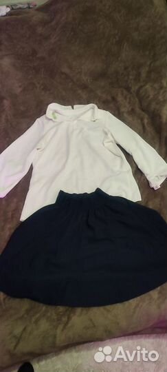 Блузка с юбкой для девочки