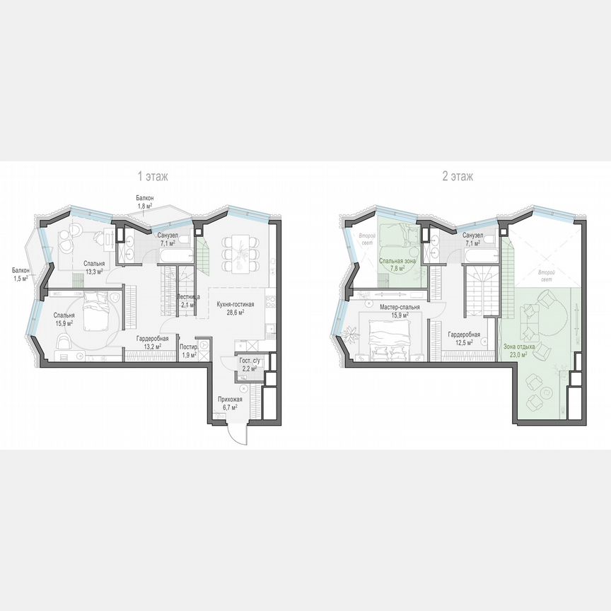 3-к. квартира, 125,9 м², 12/14 эт.