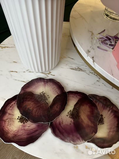 Подставки из смолы(ручная работа)