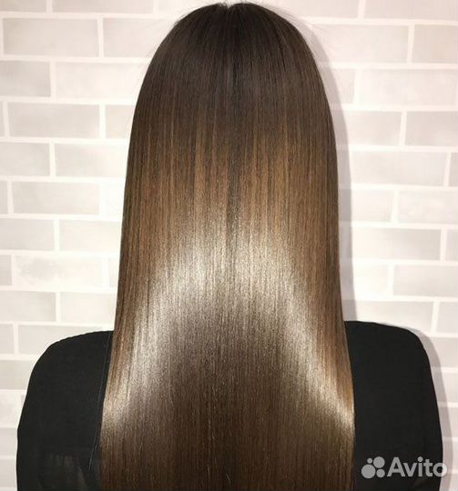 Кератиновое выпрямление волос