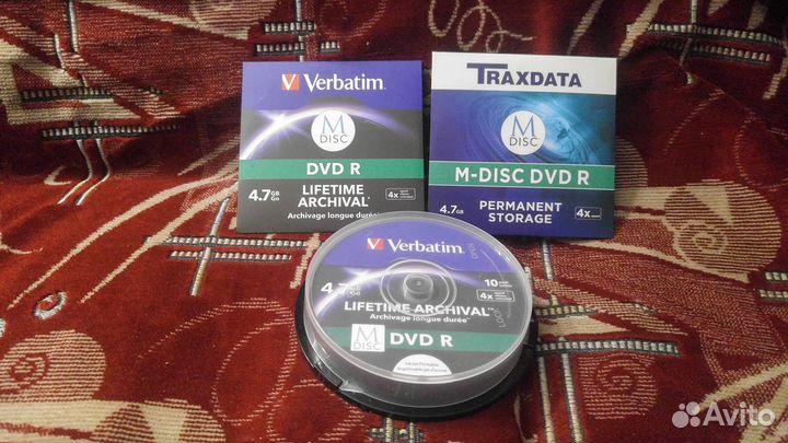 Диск DVD-R - M-Disc - TraxData, Ritek, Verbatim