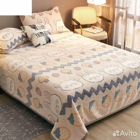 Плед покрывало 180*200 см с 2 наволочками, детский