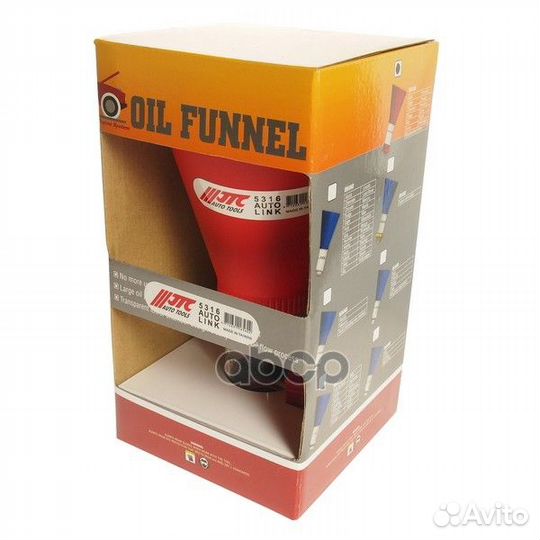 Воронка 125мм пластиковая для масла М37*Р3.0 jt