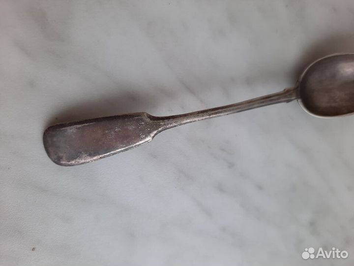 Старинная ложка серебро клеймо 