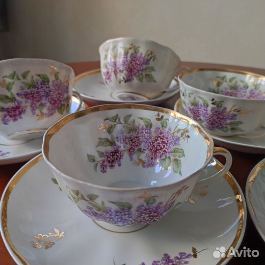 Чайные пары Дулево Сирень