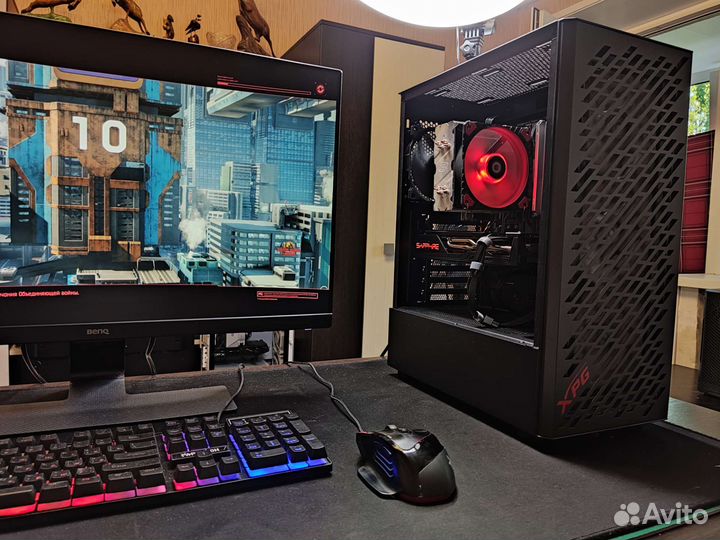 Игровой комп Ryzen5 3600+ RX5700XT+ 2X8Gb+SSD+HDD