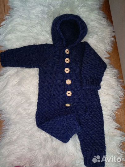 Вязаный костюм детский