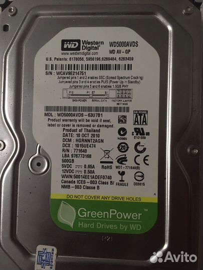 Жесткий диск SATA hdd 3.5