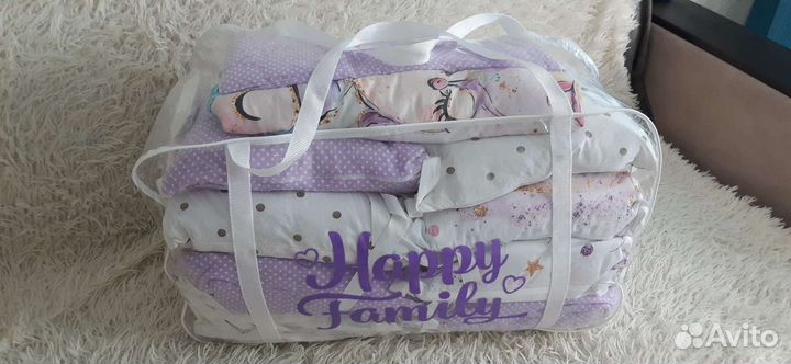 Бортики и постельное белье в кроватку