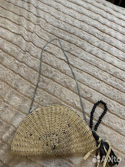Сумка мз соломки Zara (оригинал)