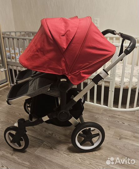 Коляска bugaboo donkey twin 3 для двойни и погодок