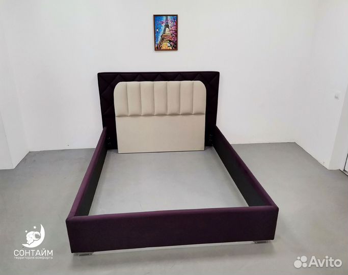 Кровать 140х200 мягкое изголовье новая с гарантией