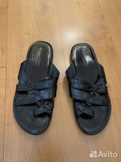 Шлепки мужские кожаные 44