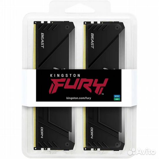 Модуль памяти Kingston 64GB DDR4 3600MHz dimm fury