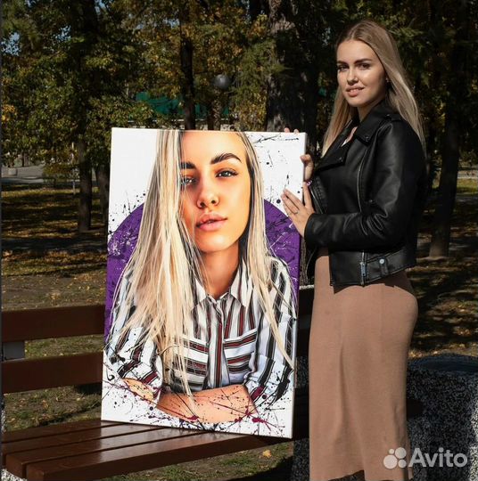 Портрет на холсте по фото
