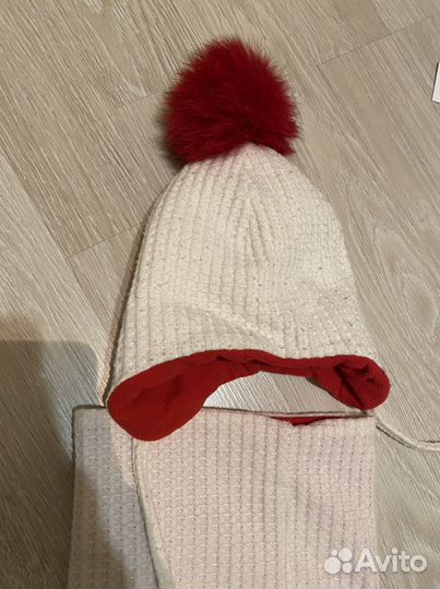 Зимняя шапка и снуд для девочки 1,5-2 года