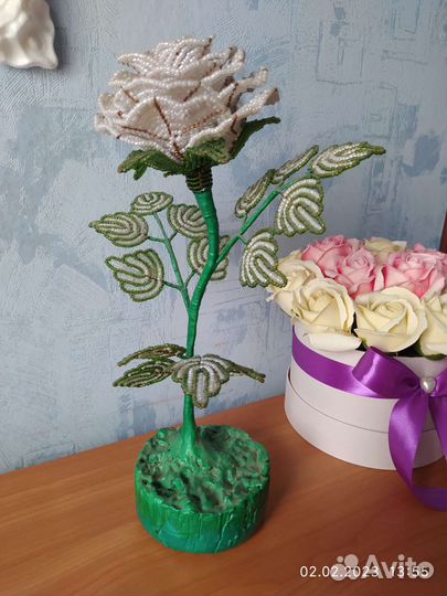 Розы из бисера