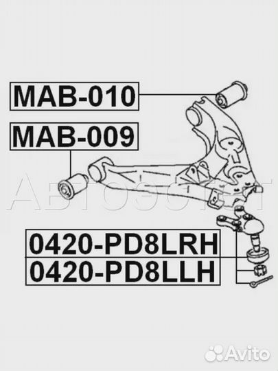 Шаровая опора 0420-PD8LRH