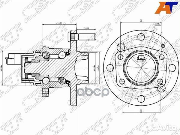 Ступичный узел RR lacetti/epica (С ABS) ST96639607