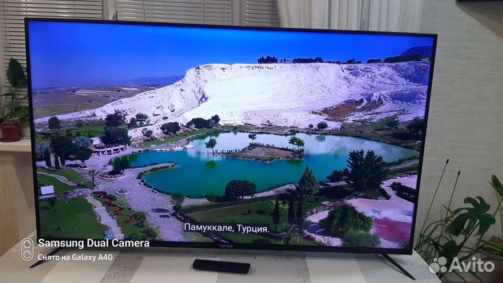 Безрамочный телевизор SMART tv Novex 50 UHD