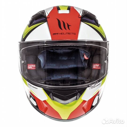 MT helmets Kre Lookout Full Face Helmet Желтый