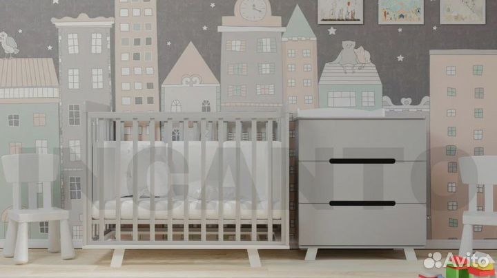 Комод с пеленальным столом Anniken 800/3 мдф