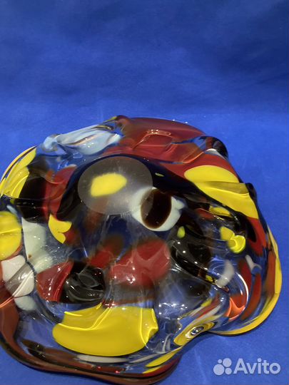 Ваза гнутое стекло для фруктов