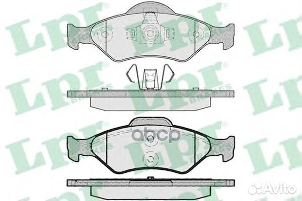 05P795 Колодки тормозные ford fiesta 95-02/KA 9