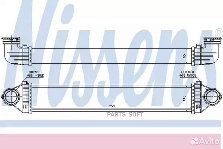 Интеркулер mercedes-benz A-series W169 (2005) A160
