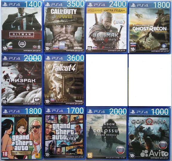 Игры PS4