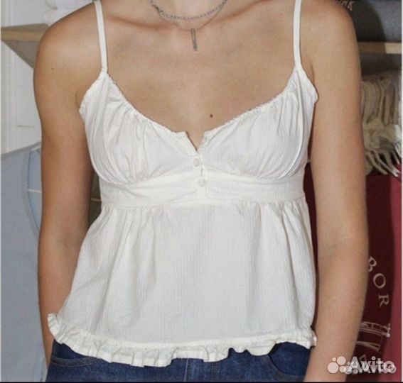 Топ летний женский S в стиле coquette aesthetic
