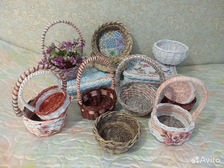 Корзинки и короба плетеные