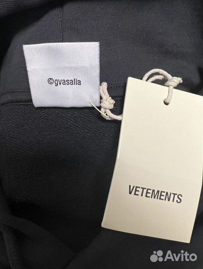 Vetements hardcore patch hoodie