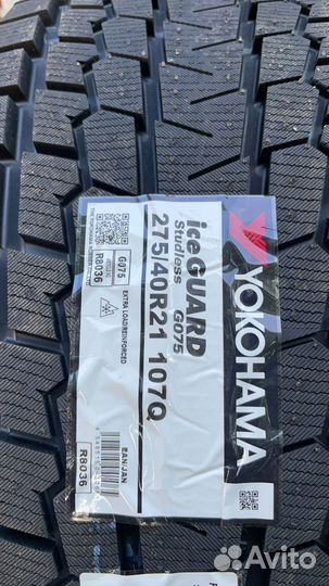 Yokohama Ice Guard G075 315/35 R21 и 275/40 R21 Q