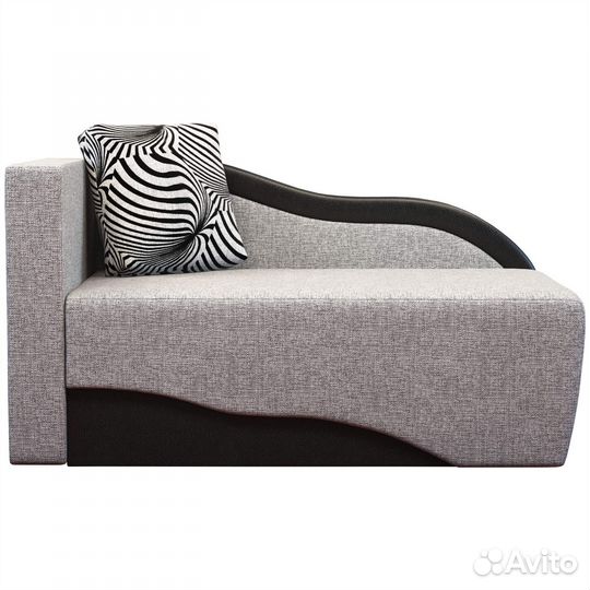 Диван кушетка Малютка А7 (Lebem) рогожка серая