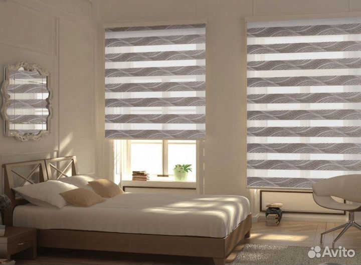 Рулонные жалюзи день ночь