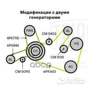 Ролик привод. ремня для а/м VW Tiguan (16) /Kod