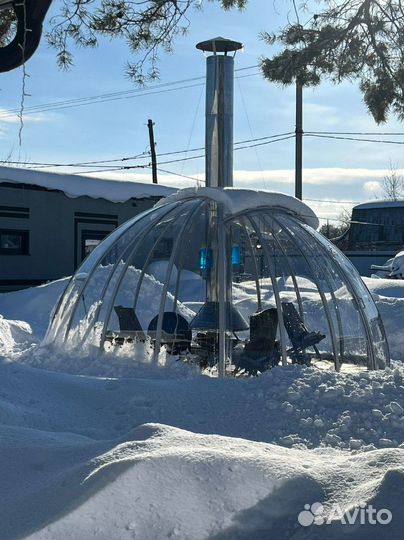 Купольная беседка с гриль зоной