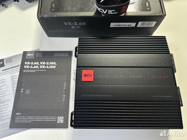 Новый усилитель ACV VX-2.60 500w max